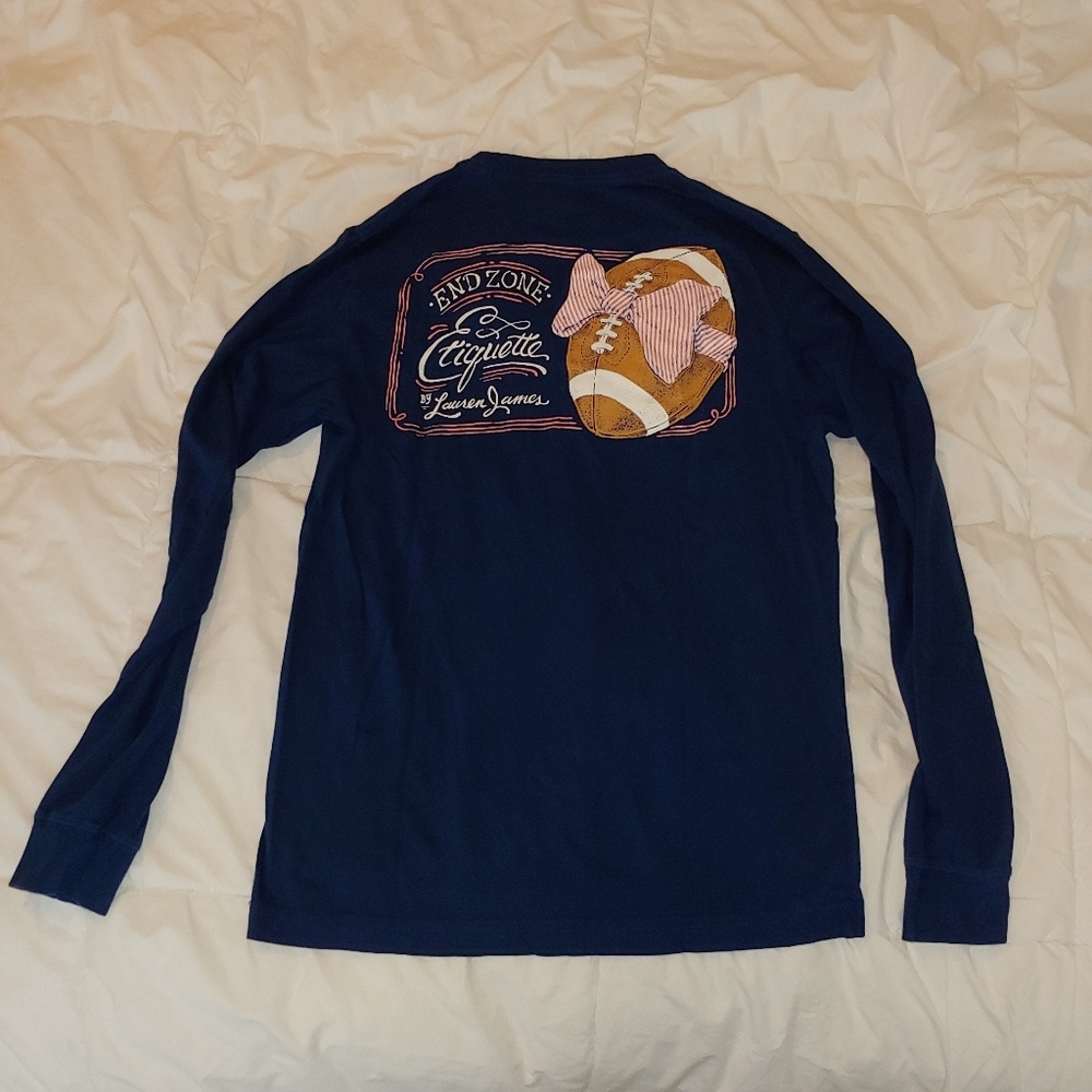 Lauren James navy blue long sleeve t-shirt